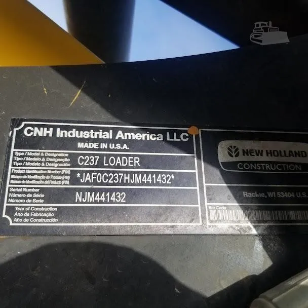 2018 New Holland C237 Track Loaders for sale in Alta, IA - listing photo 23 of 24