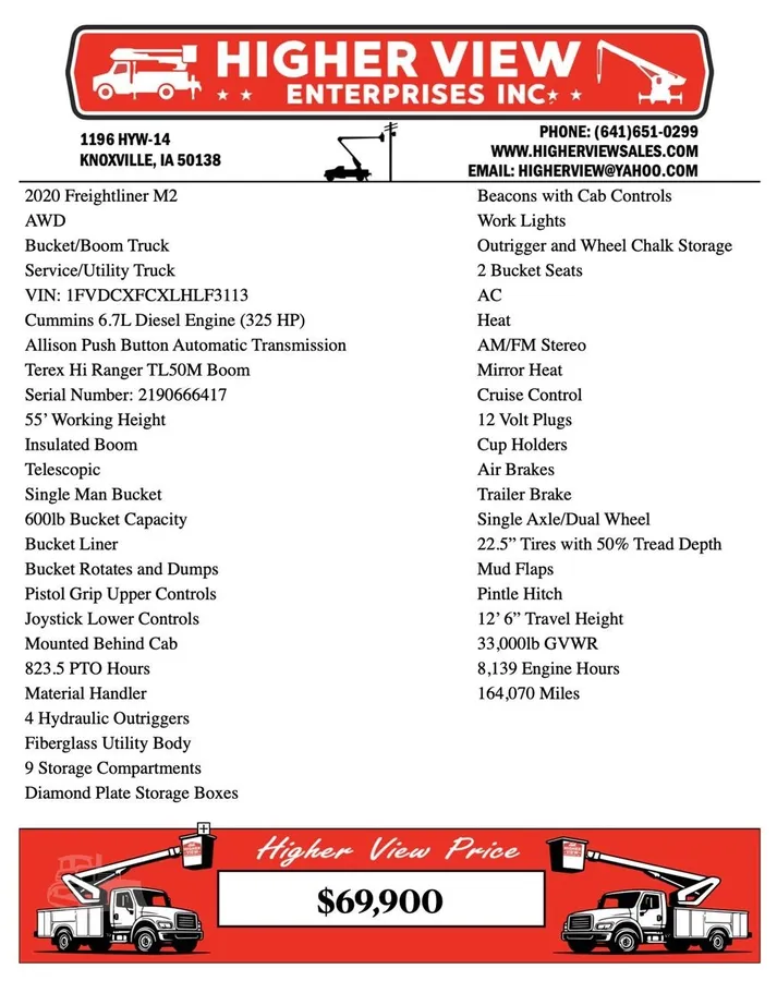 2019 Terex TL50M Service Mechanics Truck Crane for sale in Knoxville, IA - listing photo 40 of 49