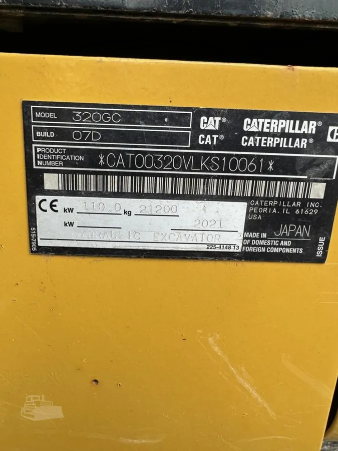 2021 Caterpillar 320GC Excavators for sale in Andrews, SC - listing photo 9 of 10