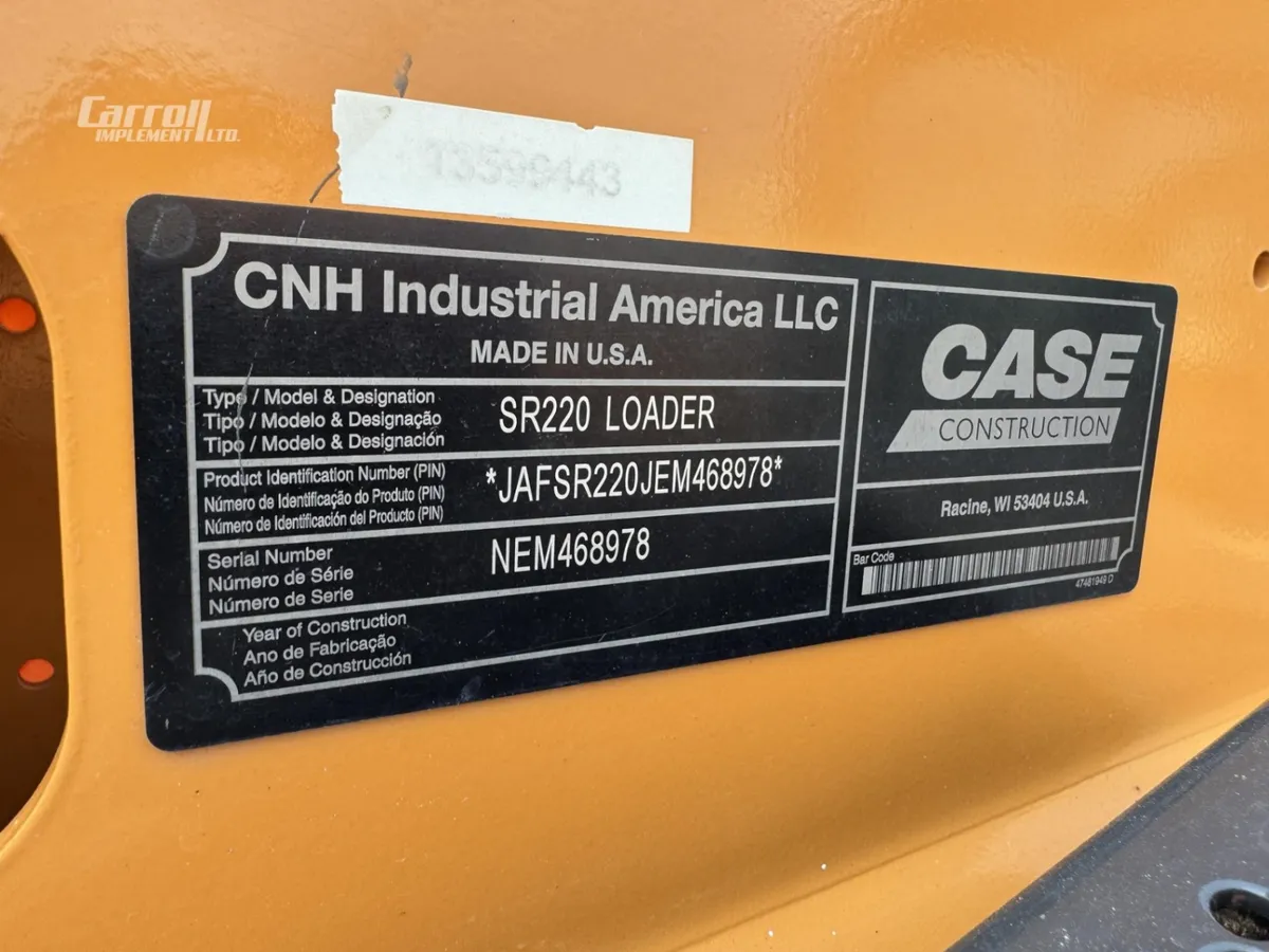 2014 CASE SR220 Skid Steer Loaders for sale in Lu Verne, IA - listing photo 21 of 21